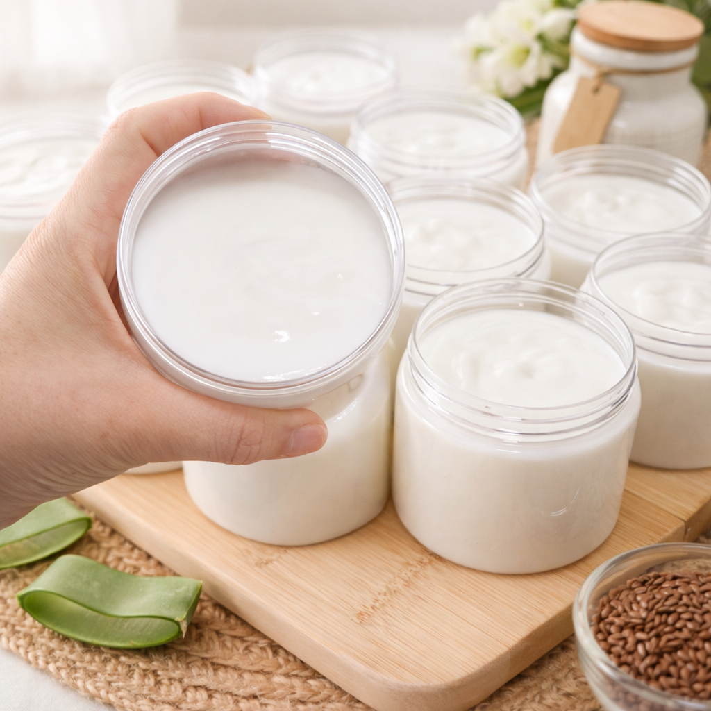Mascarilla Hidratante de Sábila y Linaza - Aloe & Flaxseed Hydrating Hair Mask