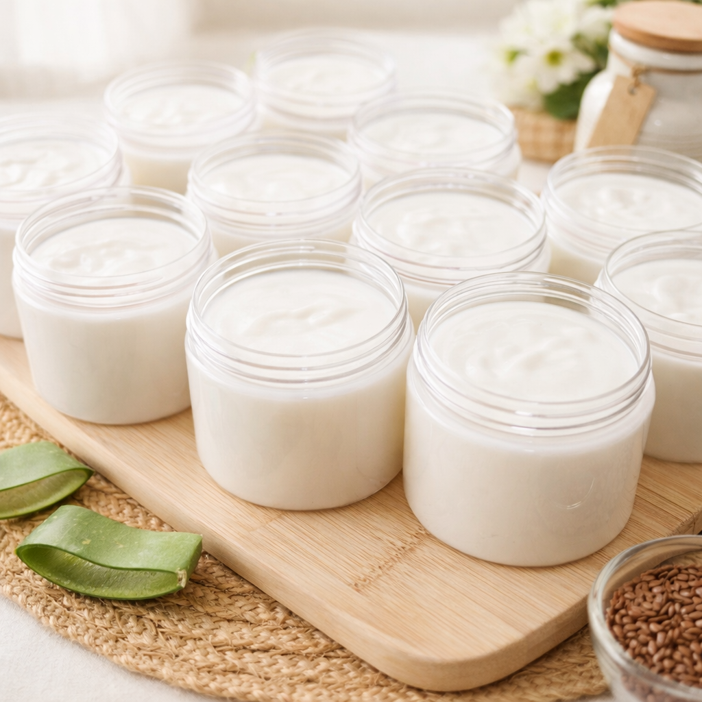 Mascarilla Hidratante de Sábila y Linaza - Aloe & Flaxseed Hydrating Hair Mask