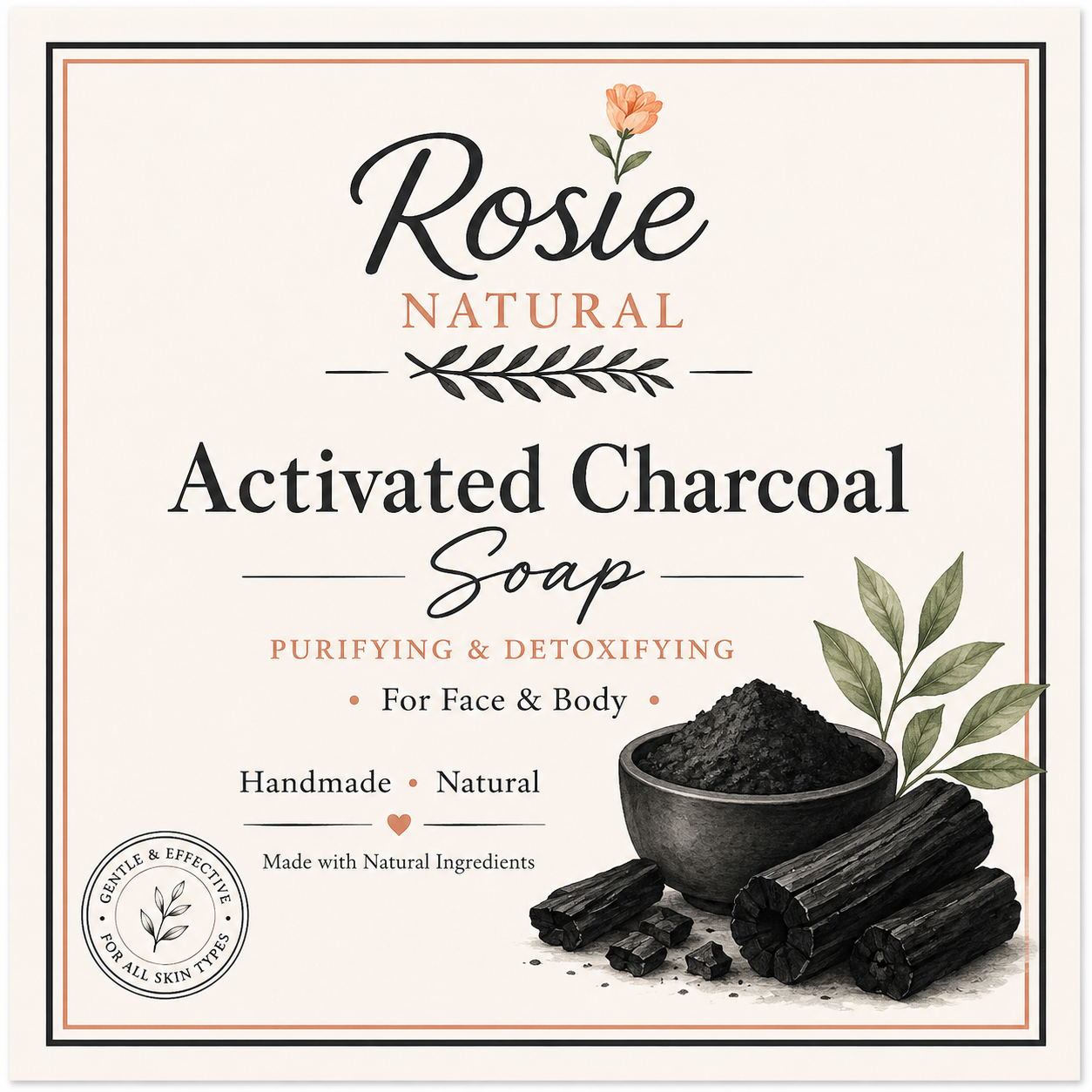 Jabón de carbón activado -  Activated Charcoal Soap