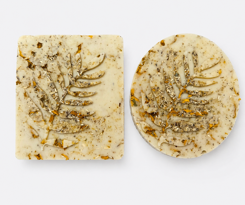 Chamomile, Calendula & Oatmeal Soap - Jabón de Manzanilla, Caléndula y Avena