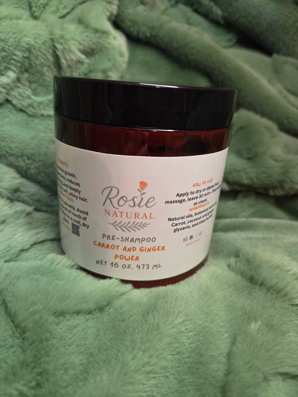 Carrot & Ginger Pre-shampoo - Prepoo de Zanahoria y jengibre