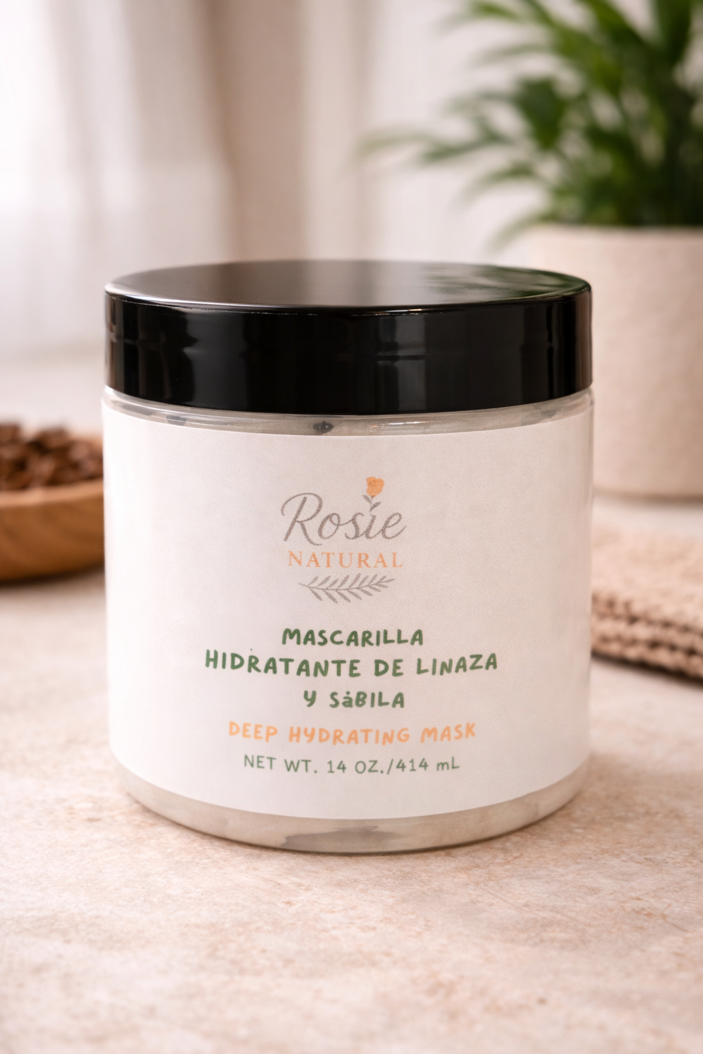 Mascarilla Hidratante de Sábila y Linaza - Aloe & Flaxseed Hydrating Hair Mask