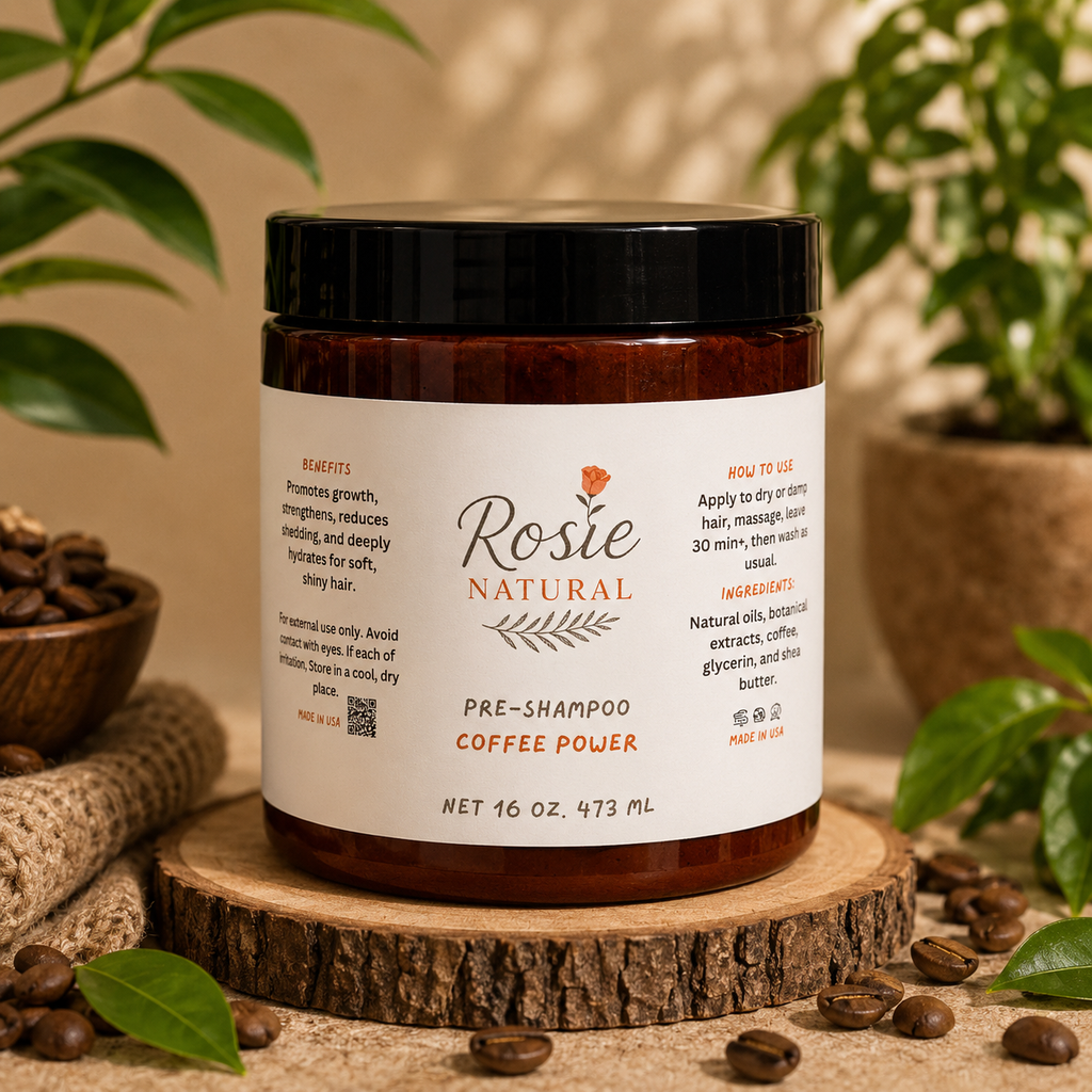 Coffee Pre-Poo + Rosemary Infused Oil - Kit de prepoo de Café + Aceite Macerado de Romero